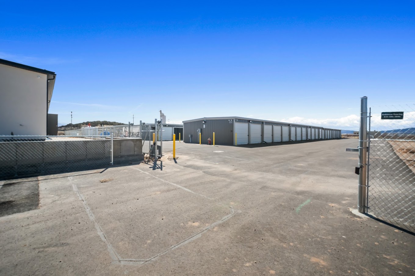 Exterior self-storage construction in Cedar City