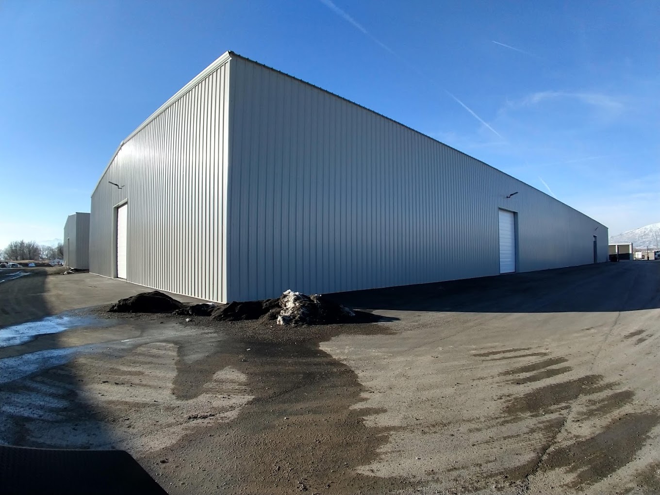 Completed metal storage buildings at Marina Cove Storage