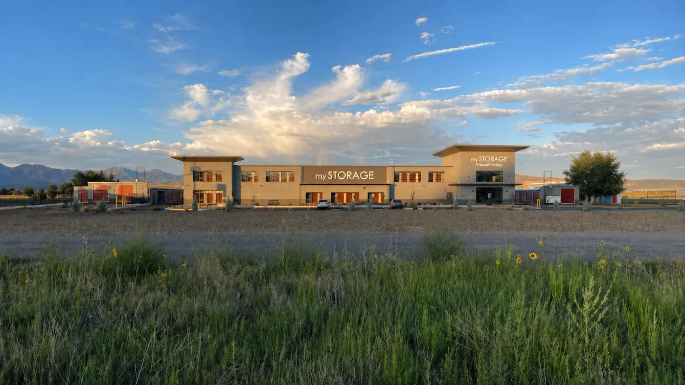 My Storage Prescott Valley facility with the Bradshaw Mountains