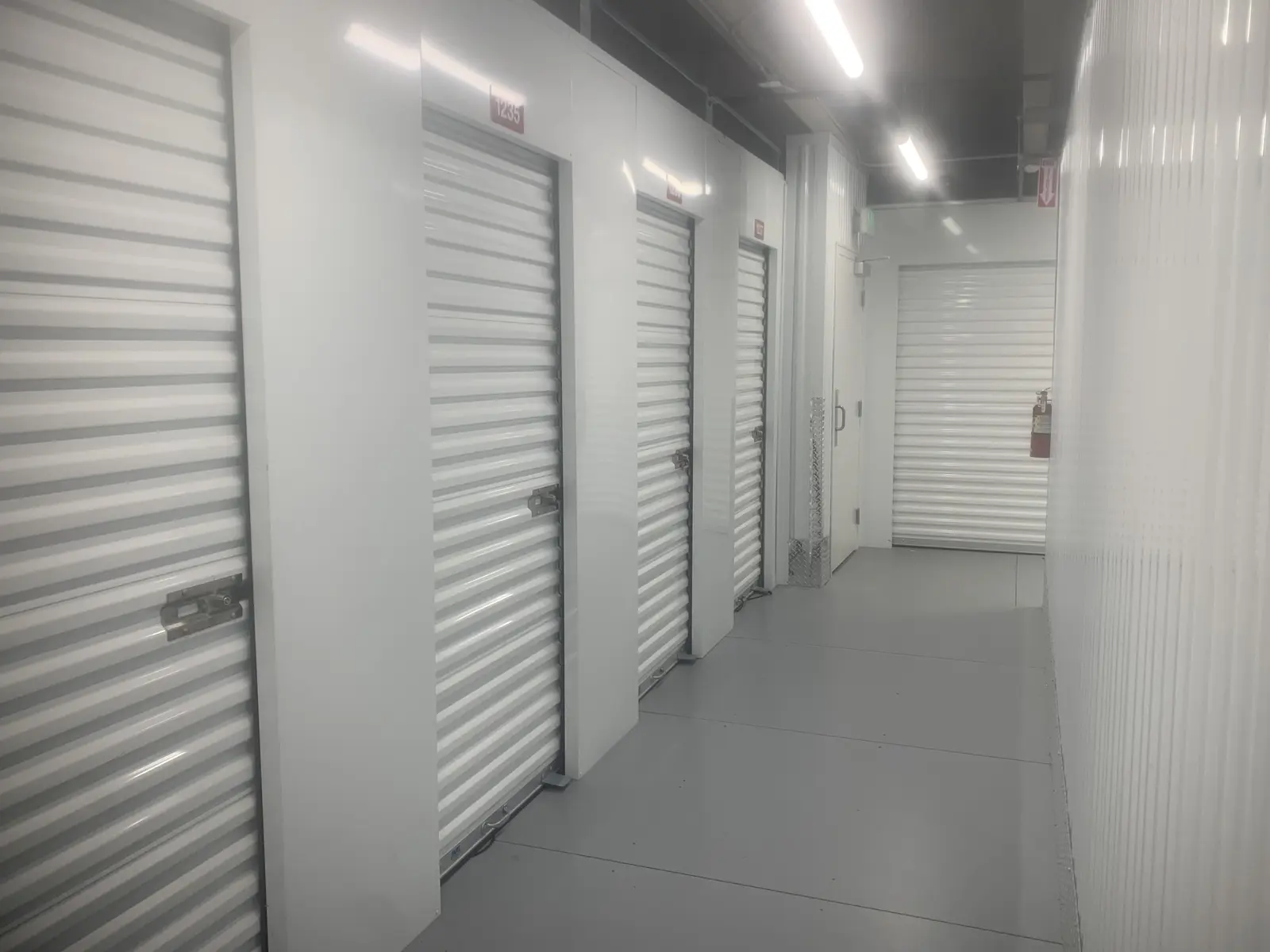 Climate-controlled hallway at Pro Storage Midvale